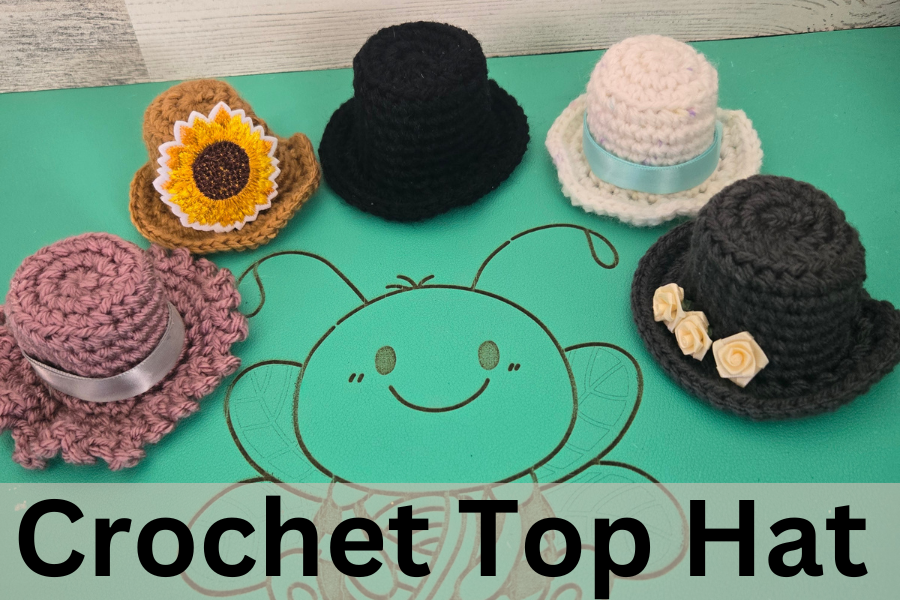 crochet top hat