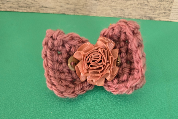 easy crochet hair bow pattern