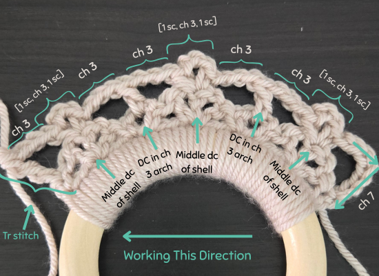 easy crochet towel holder