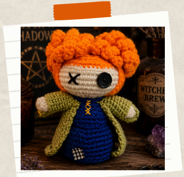 Amigurumi witch crochet pattern free tutorial.