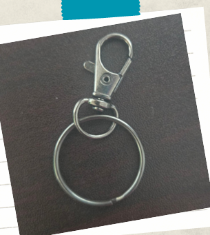 crochet keychain hardware used for the beginner friendly crochet keychain