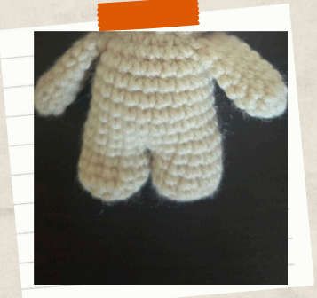 crochet body to begin a crochet witch pattern